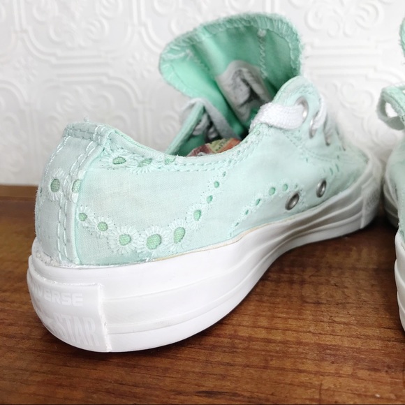 ❌SOLD❌ CONVERSE Chuck Taylors Eyelet Crochet Lace - Picture 9 of 12